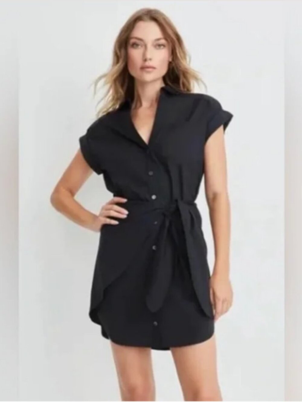 Veronica Beard Aimee Cotton Blend Poplin Shirtdress; EUC; Size 16